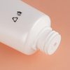 60ml White PE Tube Cleanser Metal Flip Cap Cosmetic Tube