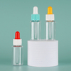 Hot Selling Pet Plastic Body Facial Oil Bottle Skin Care Serum Bottle 10ml 15ml 20ml Dropper Bottle Pipette