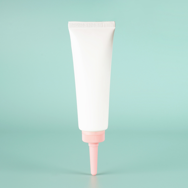 Cosmetic BB Cream Lotion Tube With Sponge Flocking Applicator Head