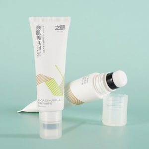 Cosmetic Plastic Packaging Tube With Flocking Applicator Head