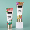 Wholesale 230ml 250mlglossy Customized Printing Cosmetic Packaging Tube Abl Aluminum Laminated Cream Tube With Press Top-cap