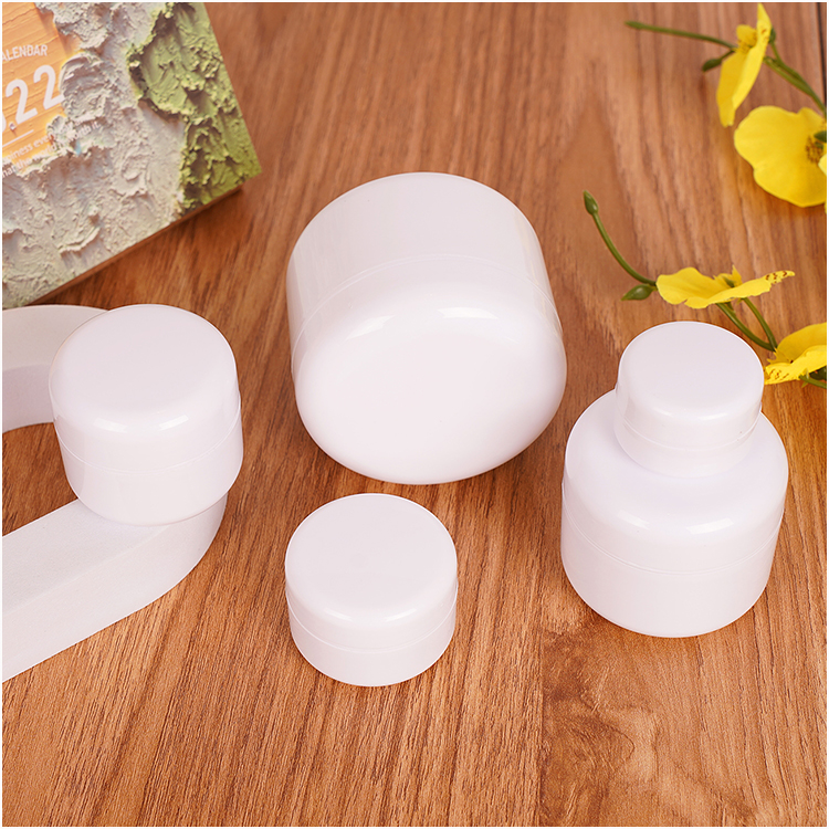 5g 10g 20g 30g Small Capacity White Double Layer Pp Cream Jars