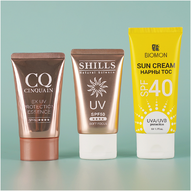 Sun Cream Facial Cleanser Packaging Cosmetic Tubes