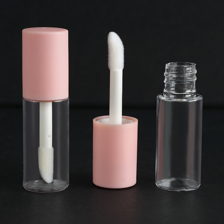 Pink White Black Lipgloss Tubes Brush Head Lip Gloss Tubes