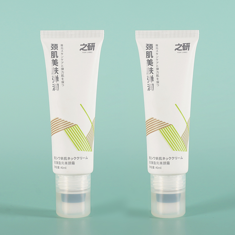 Cosmetic Plastic Packaging Tube With Flocking Applicator Head