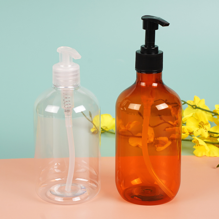 Refillable Pet Bottle with Lotion Pump for Shampoo