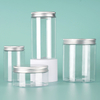 200ml Aluminum Cover Plastic Pet Transparent Storage Jar