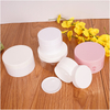 30ml White Matte PET Cream Jar Skin Care Body Lotion Container Custom Logo with Hand Pad