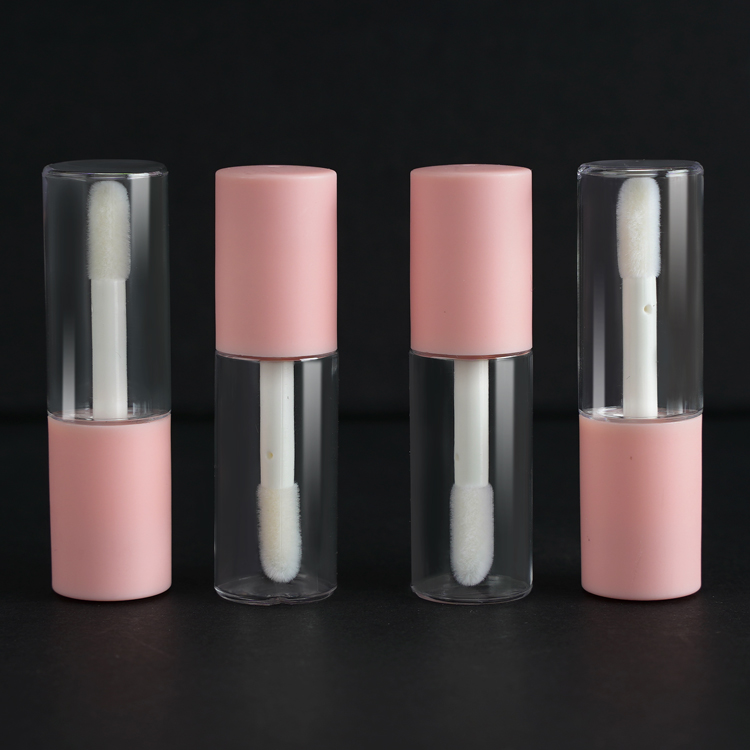 Pink White Black Lipgloss Tubes Brush Head Lip Gloss Tubes