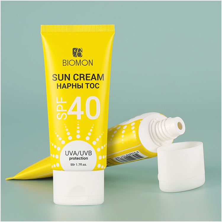 Sun Cream Facial Cleanser Packaging Cosmetic Tubes