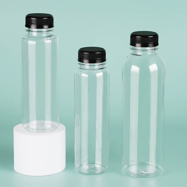 Wholesale Transparent Pet Disposable Plastic Juice Bottle Packaging