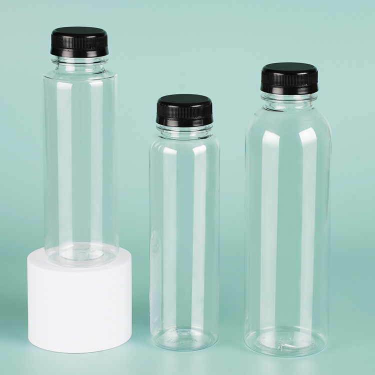 Wholesale Transparent Pet Disposable Plastic Juice Bottle Packaging