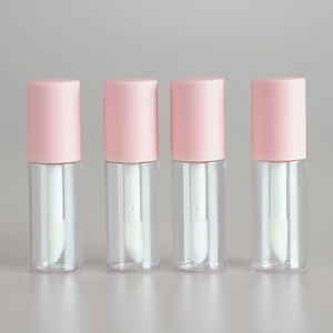 Pink White Black Lipgloss Tubes Brush Head Lip Gloss Tubes