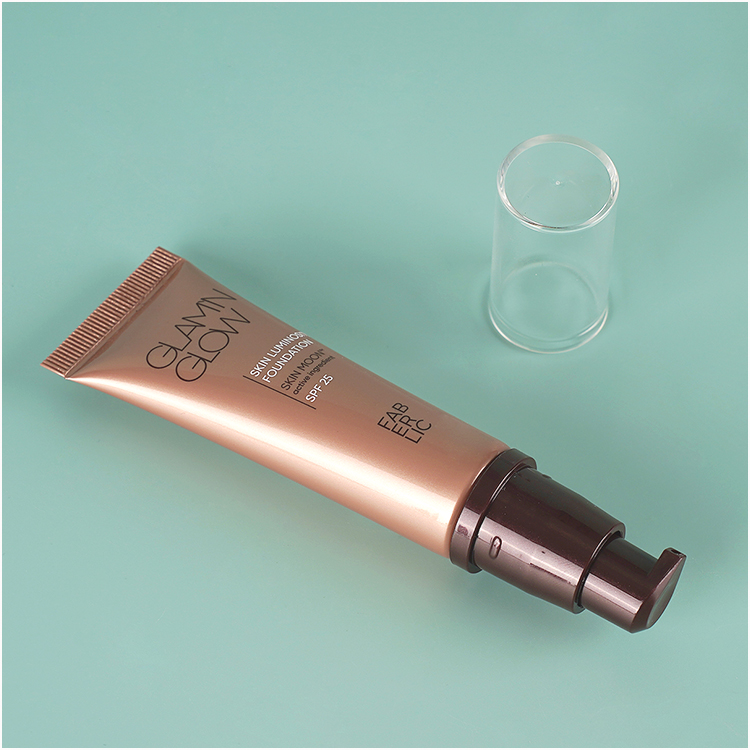 PE Cosmetic Packaging Tube with Pump head