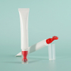 25g Pe Plastic Cosmetic Tube Glossy White Cream Tube Eye Cream Squeeze Tube With Roller